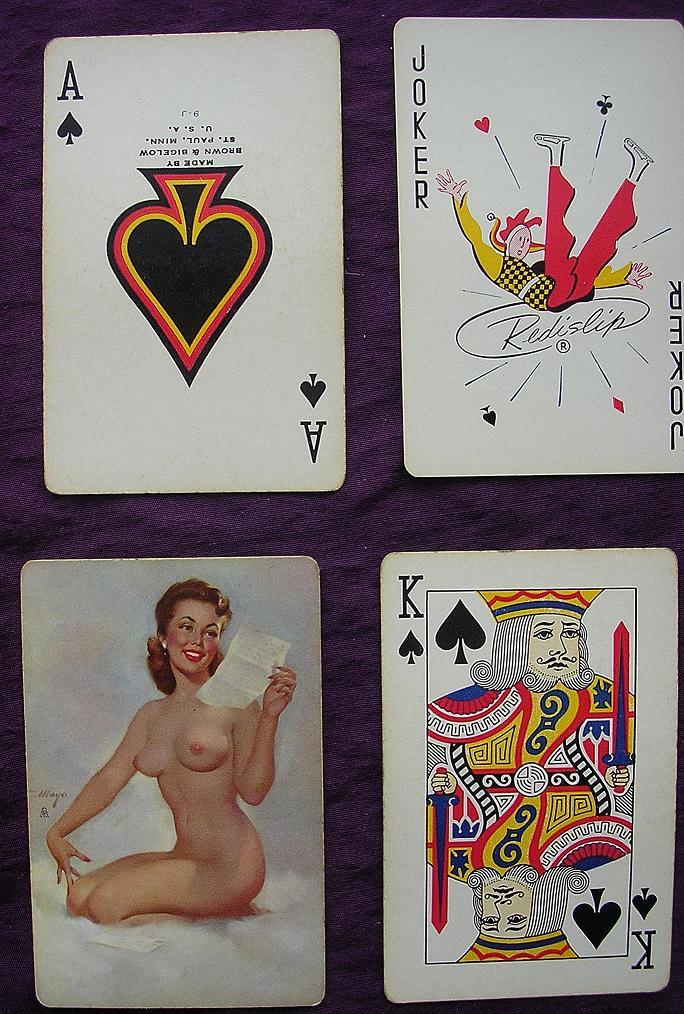 Vintage 'NUDES' Playing Cards 'RUETER'S Sunoco Service' Vintage 'NUDES' Playing Cards 'RUETER'S Sunoco Service'