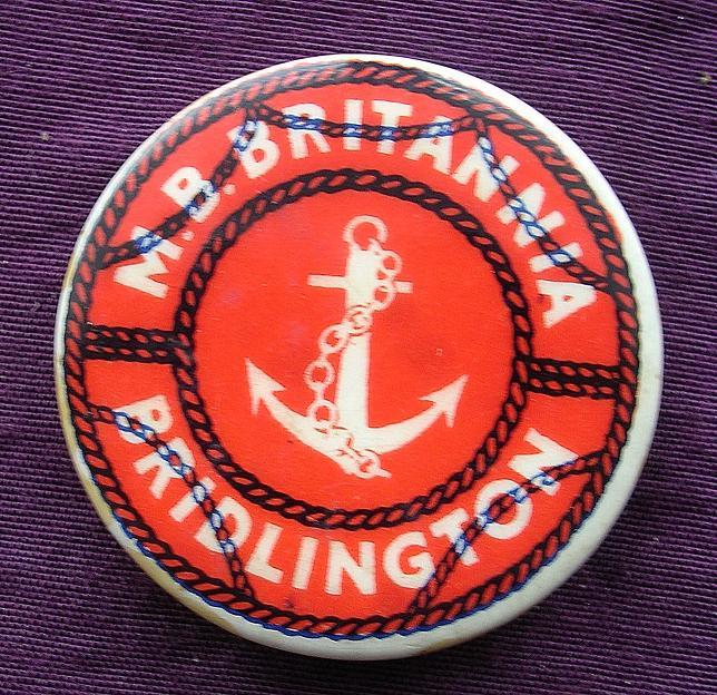 A Tin Camp Badge From 'THE M.B. Bridlington' A Tin Camp Badge From 'THE M.B. Bridlington'