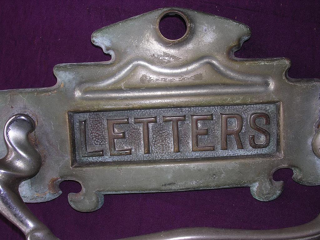 Large Victorian Door Knocker With Letter Slot Large Victorian Door Knocker With Letter Slot