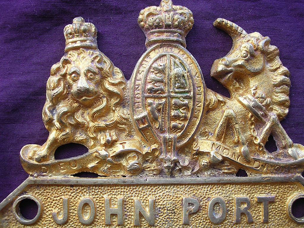 Victorian SAFE Name Plate for JOHN PORT of Manchester Victorian SAFE Name Plate for JOHN PORT of Manchester