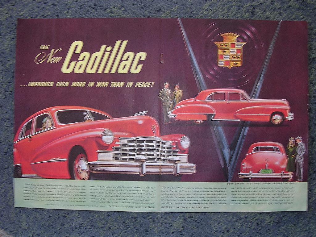 1940 CADILLAC Double Page Spread Advertisement 1940 CADILLAC Double Page Spread Advertisement