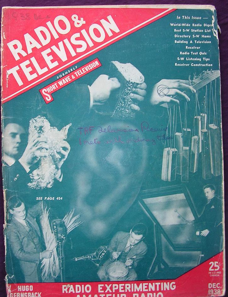 Radio & Television Magazine December 1938 Radio & Television Magazine December 1938