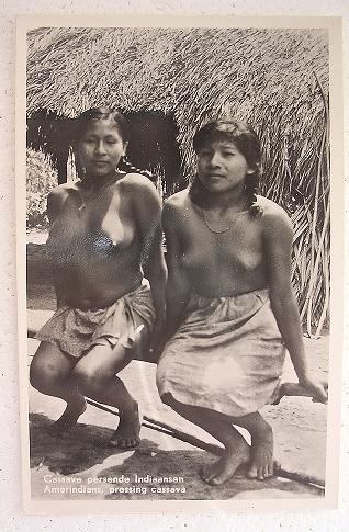 Vintage American Indian Nudes - Nude South American Natives Pressing Cassava Vintage 44928 | Hot Sex Picture