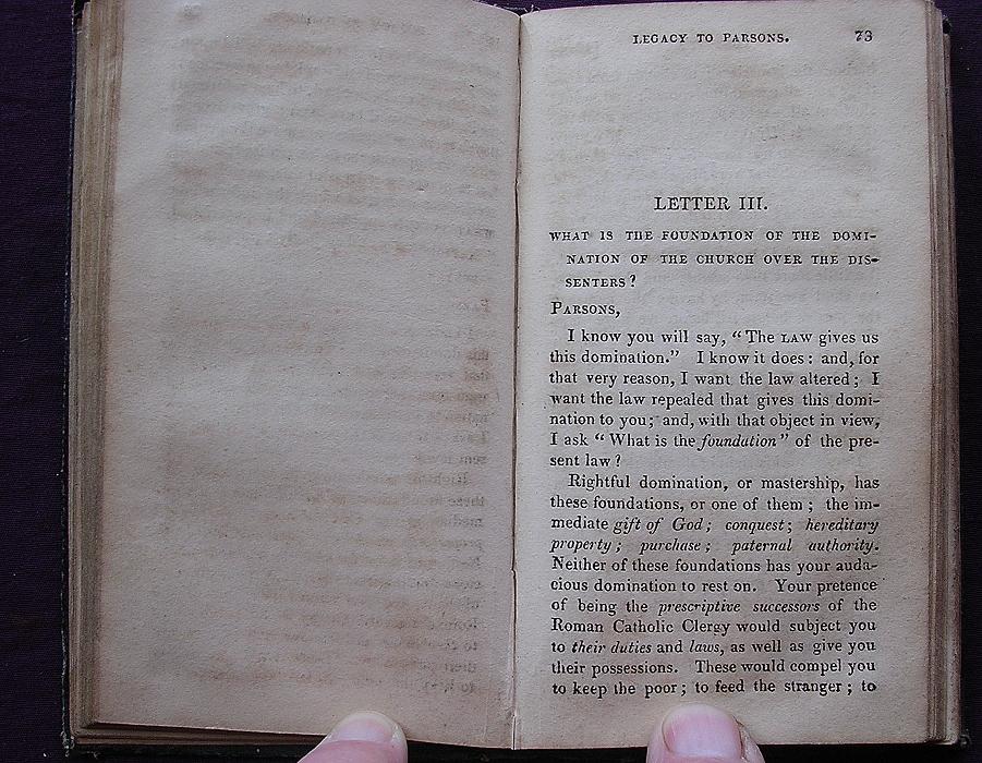 Cobbett's Legacy To Parsons 1835 Cobbett's Legacy To Parsons 1835