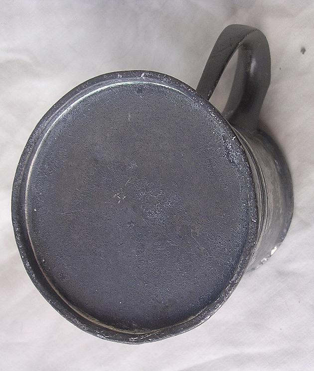 Victorian James Yates Pewter Tankard 'WHARF HOTEL' Victorian James Yates Pewter Tankard 'WHARF HOTEL'
