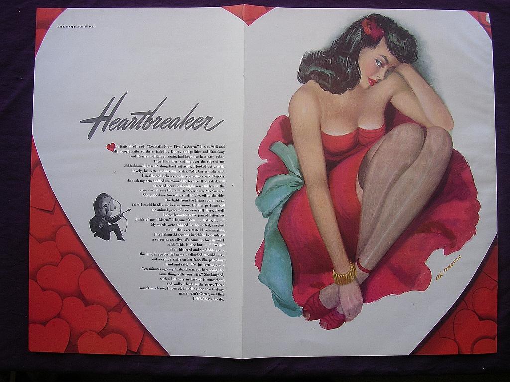 Esquire Magazine Double Page Spread From February 1949 Esquire Magazine Double Page Spread From February 1949