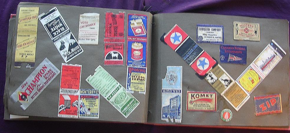 Very Old Album of Matchbox Lids Very Old Album of Matchbox Lids