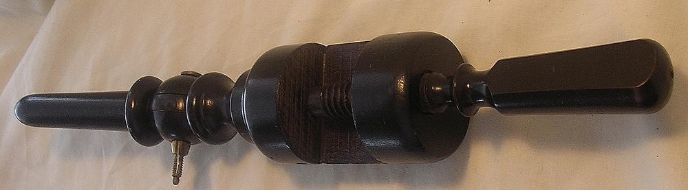 Victorian Large Wooden Thread Spool Holder & Clamp Victorian Large Wooden Thread Spool Holder & Clamp