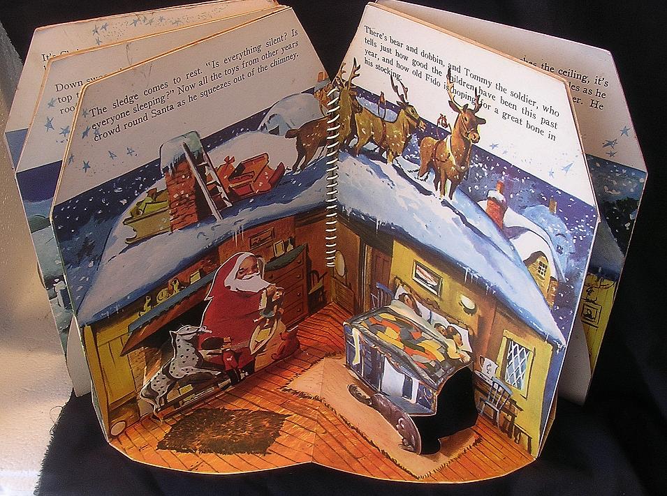 Vintage POP - OUT Book 'Here Comes Santa Claus' Circa 1950 Vintage POP - OUT Book 'Here Comes Santa Claus' Circa 1950