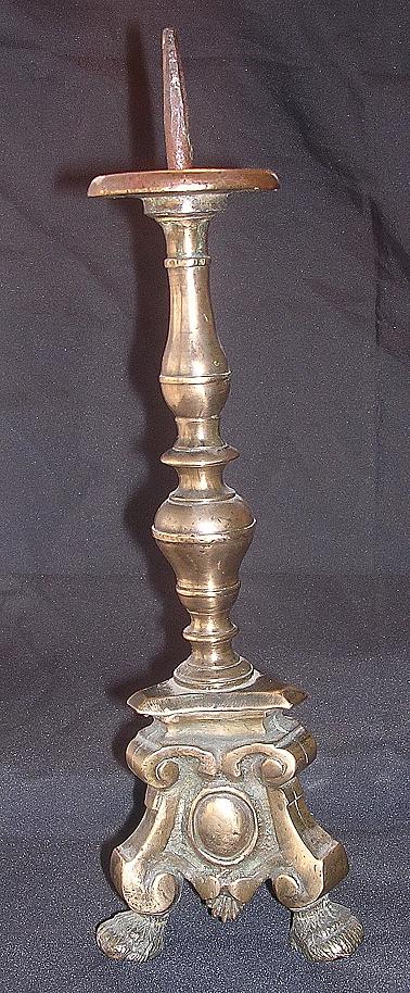 French Tripod Pricket Candlestick Circa 1800 French Tripod Pricket Candlestick Circa 1800