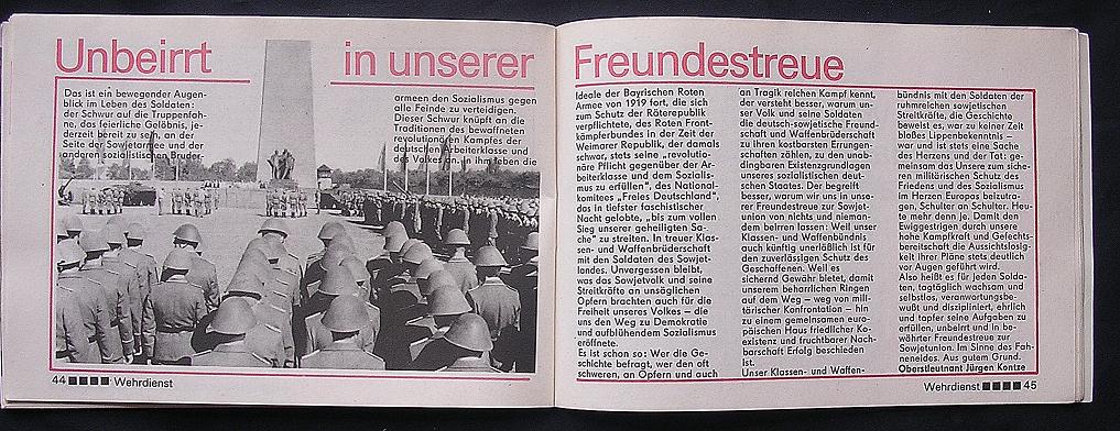 GDR - East Germany Propaganda Booklet "GEMUSTERT" 1990 GDR - East Germany Propaganda Booklet "GEMUSTERT" 1990