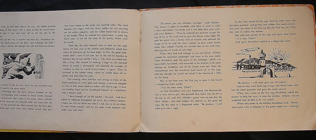 1960 Pop-Up Book ALIBABA & The Forty Thieves 1960 Pop-Up Book ALIBABA & The Forty Thieves