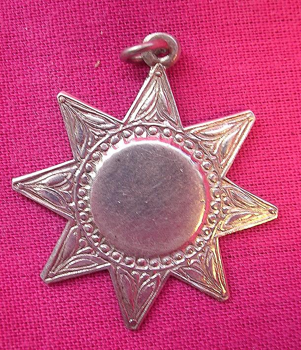 Victorian Sterling Silver 'SUN' Watch Fob Pendant Victorian Sterling Silver 'SUN' Watch Fob Pendant