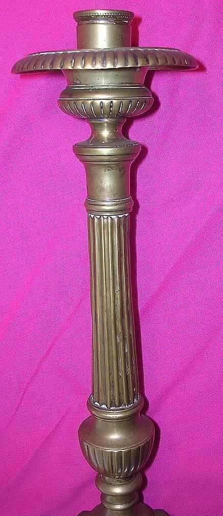 Pair Of Beautiful Church Altar Candle Sticks Circa 1850 -1880 Pair Of Beautiful Church Altar Candle Sticks Circa 1850 -1880