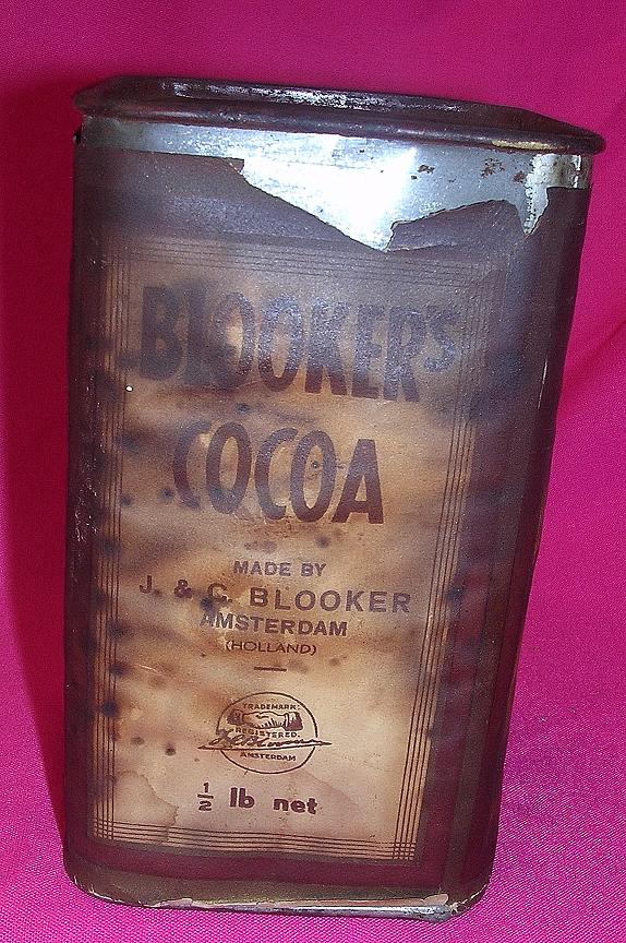 Rare BLOOKER'S Old Dutch Cocoa Tin Rare BLOOKER'S Old Dutch Cocoa Tin