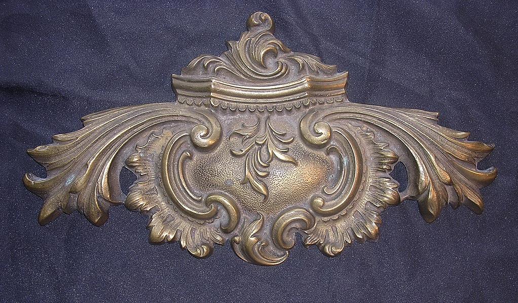 Beautiful 1862 Brass Escutcheon Beautiful 1862 Brass Escutcheon