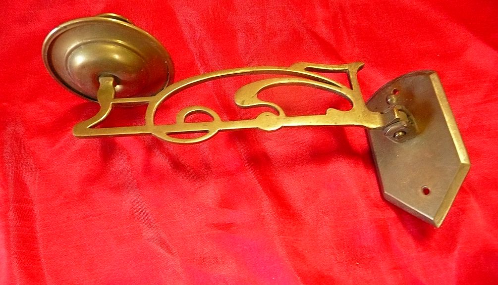 A Single Victorian Art Nouveau Piano Candle Sconce Circa 1890-1900 A Single Victorian Art Nouveau Piano Candle Sconce Circa 1890-1900