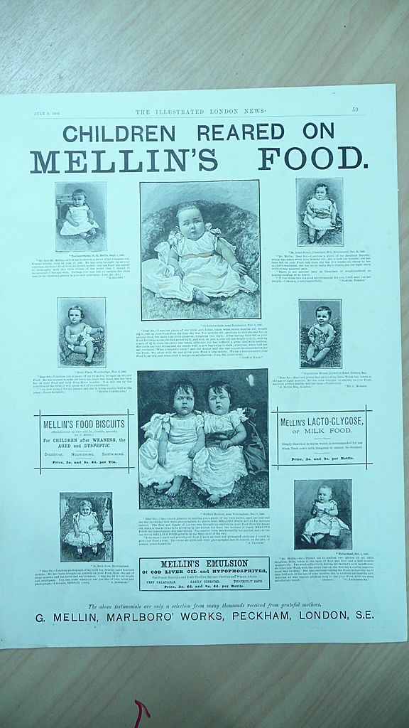 Mellin's Baby Foods Full Page From The London Illustrated News 1892 Mellin's Baby Foods Full Page From The London Illustrated News 1892