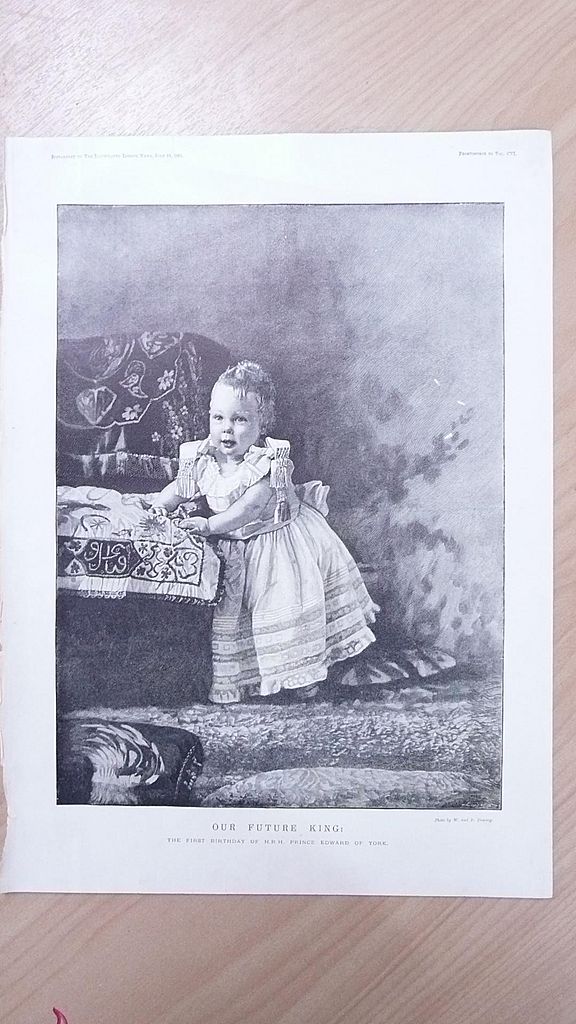 Our Future King - First Birthday of H.R.H. Prince Edward of York - Born 1841 Our Future King - First Birthday of H.R.H. Prince Edward of York - Born 1841