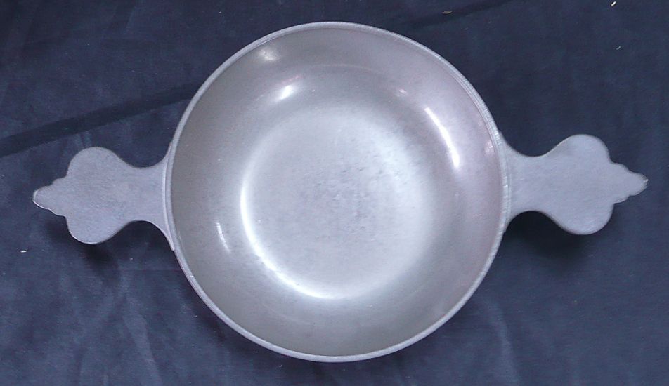 James Yates Pewter Porringer Circa 1860-1870 James Yates Pewter Porringer Circa 1860-1870