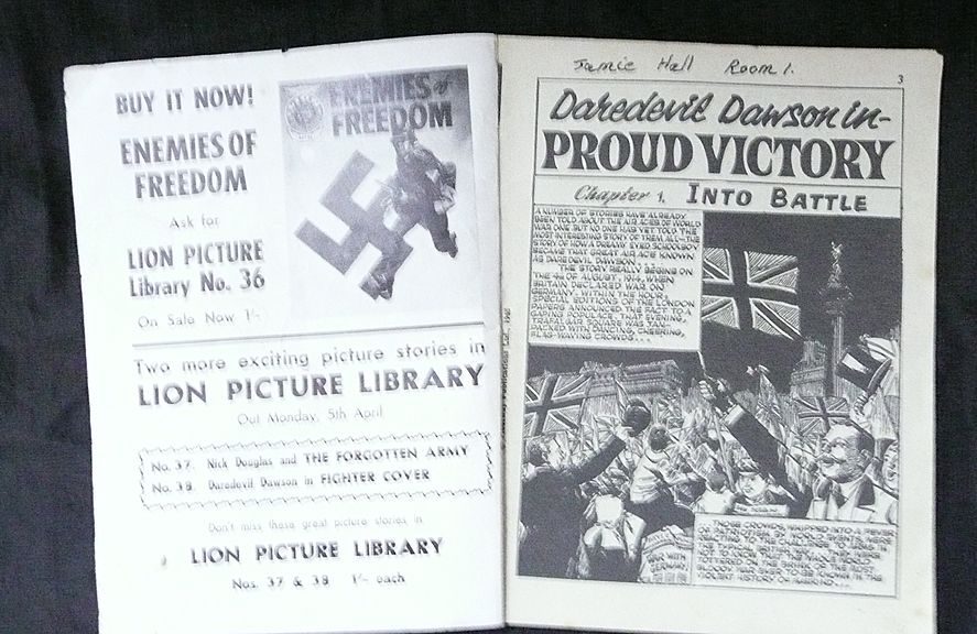 Six 1960's Small Format English War Comics Six 1960's Small Format English War Comics