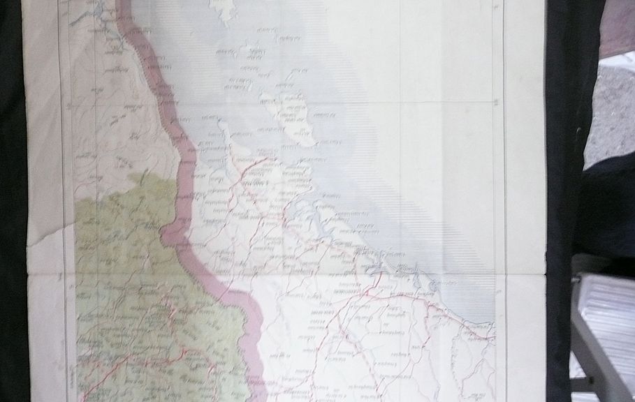 French Foreign Legion Indochina War 1954-55 Map 'Chantaburi' French Foreign Legion Indochina War 1954-55 Map 'Chantaburi'