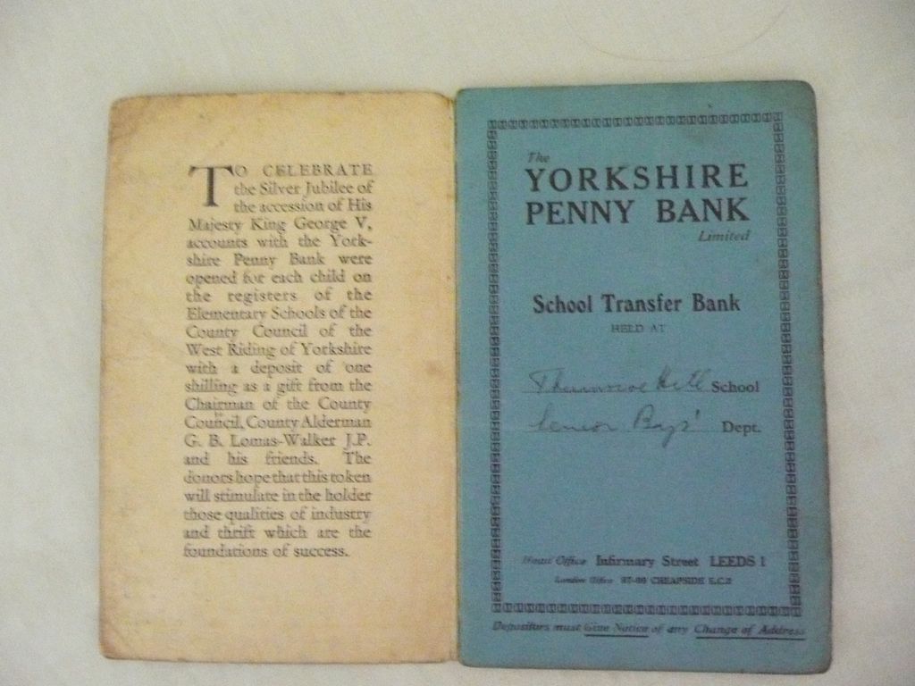 The Yorkshire Penny Bank King GEORGE V Commemorative Pass Book 1935 The Yorkshire Penny Bank King GEORGE V Commemorative Pass Book 1935