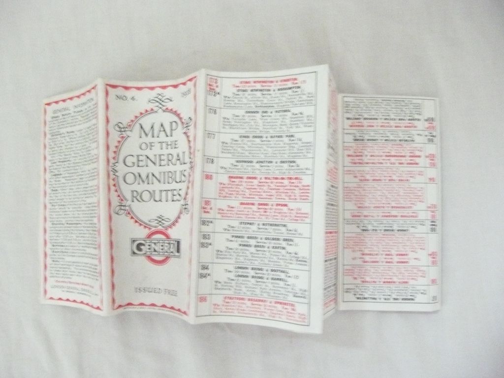 1928 London General Omnibus Company No.4 Route Map 1928 London General Omnibus Company No.4 Route Map