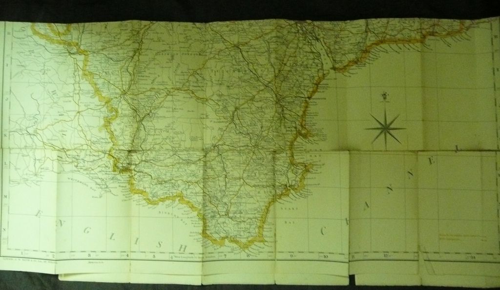 1892 "Bacon's" DEVONSHIRE Country Map & Guide 1892 "Bacon's" DEVONSHIRE Country Map & Guide
