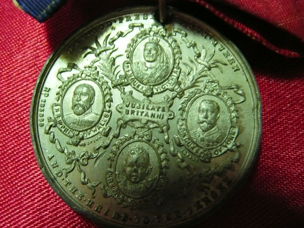 1897 Queen Victoria Jubilee Medal with Original Bow Ribbon 1897 Queen Victoria Jubilee Medal with Original Bow Ribbon