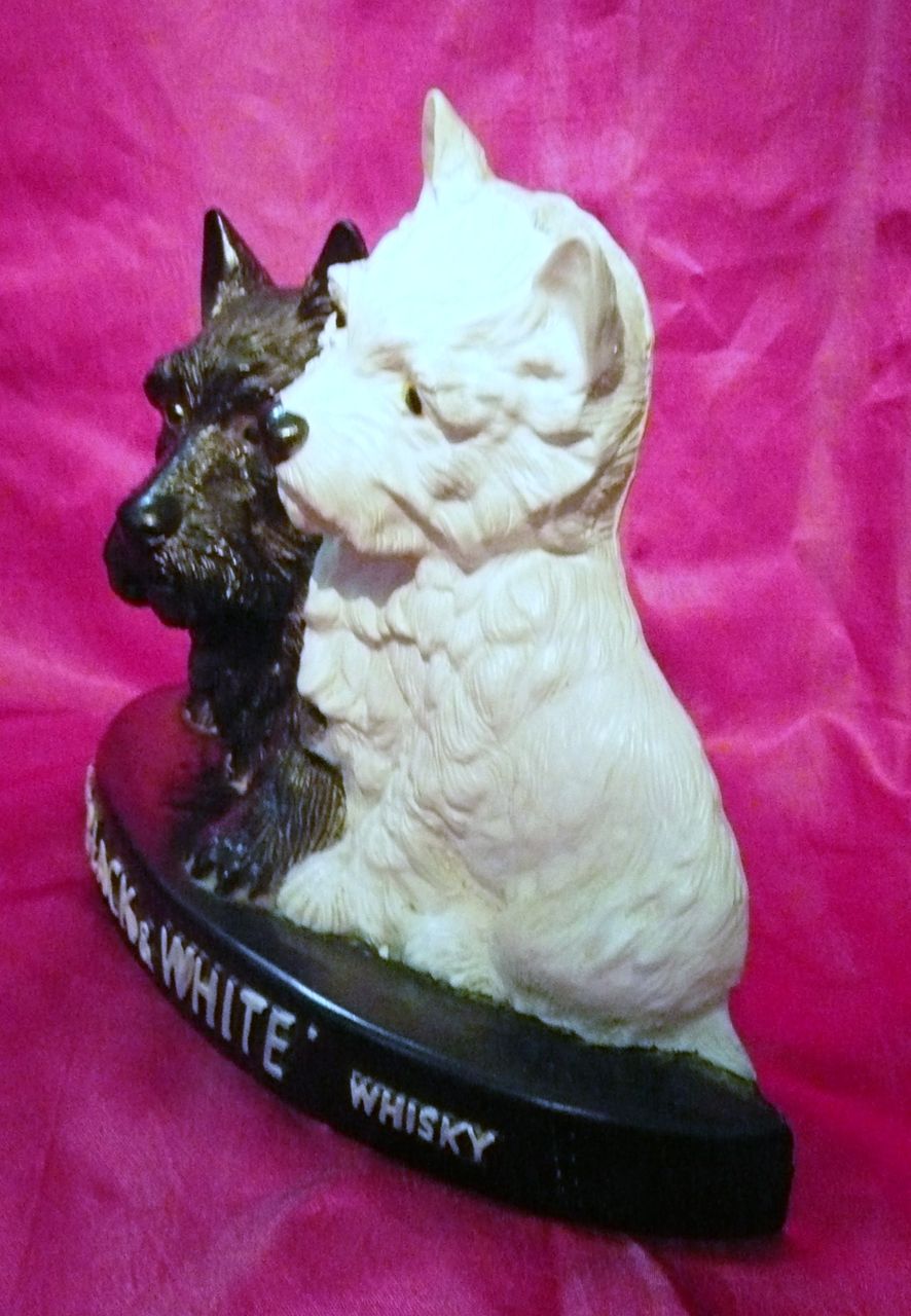 Black & White Whisky "Scotty Dogs" Advertising Display Piece Black & White Whisky "Scotty Dogs" Advertising Display Piece