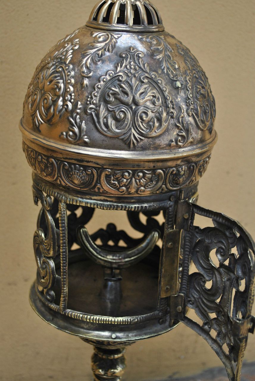A Superb Old Bronze Monstrance Ostensorium of Byzantine Design A Superb Old Bronze Monstrance Ostensorium of Byzantine Design