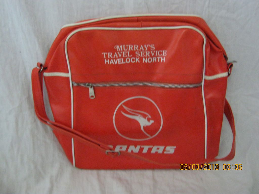 QANTAS Bright Orange Retro Cabin Bag QANTAS Bright Orange Retro Cabin Bag