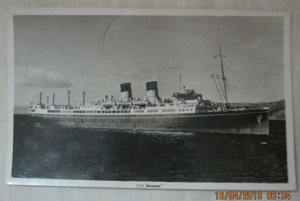 USSCo -Liner T.SS. Monowai - Postcard USSCo -Liner T.SS. Monowai - Postcard