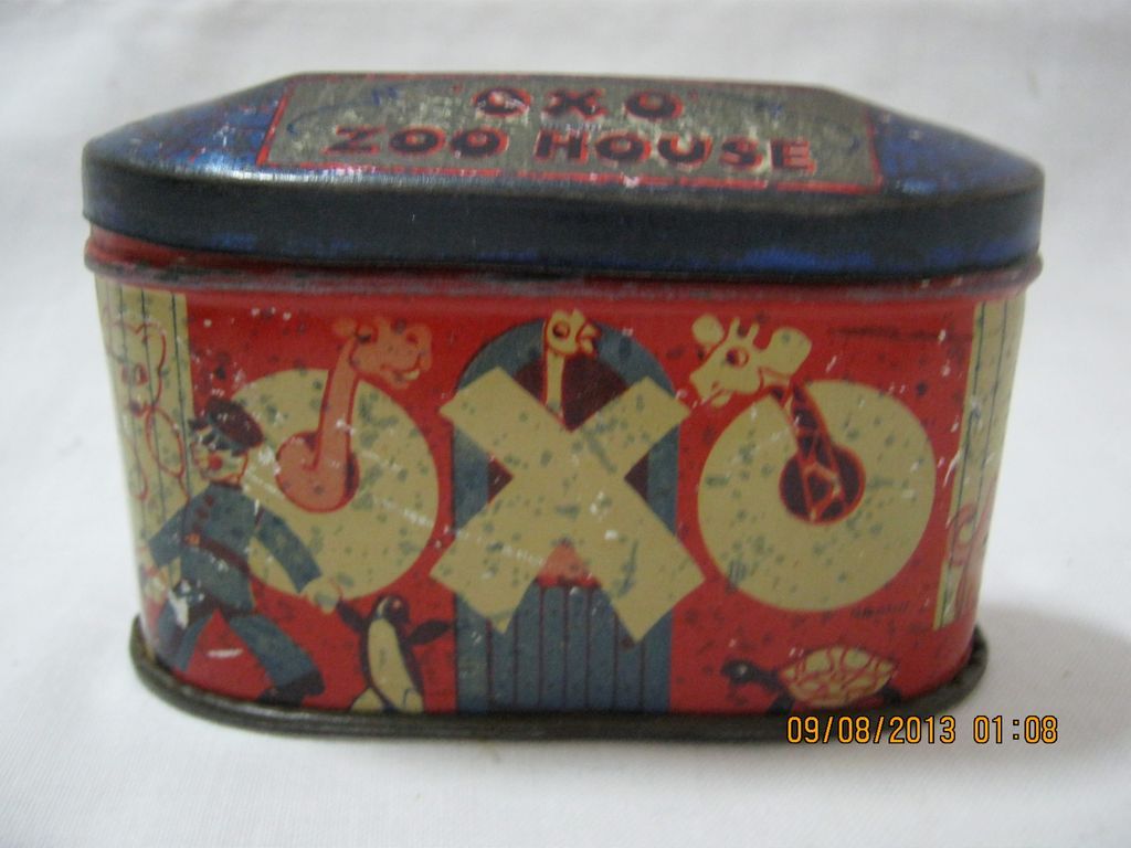 OXO CUBES Zoo House Tin Circa 1930's OXO CUBES Zoo House Tin Circa 1930's