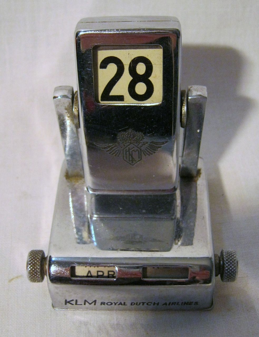 KLM Royal Dutch Airlines Desk Day/Date Keeper KLM Royal Dutch Airlines Desk Day/Date Keeper