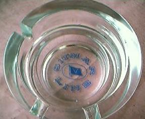 Sitmar Shipping Lines Advertising Ashtray Sitmar Shipping Lines Advertising Ashtray