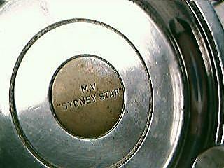 SS Sydney Star Ashtray SS Sydney Star Ashtray