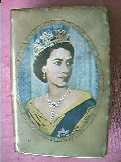 Queen Elizabeth11 Celluloid Matchbox Cover Queen Elizabeth11 Celluloid Matchbox Cover