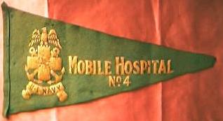 US NAVY World War Two Mobile Hospital No 4 Pennant US NAVY World War Two Mobile Hospital No 4 Pennant
