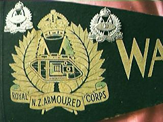 Vintage NZ ARMY " Waiouru Tank Regiment" Pennant & Badges Vintage NZ ARMY " Waiouru Tank Regiment" Pennant & Badges