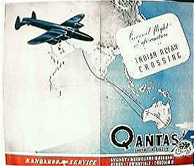 WW11 Vintage Qantas Empire Airways "Indian Ocean Crossing" Pamphlet WW11 Vintage Qantas Empire Airways "Indian Ocean Crossing" Pamphlet