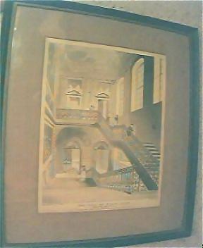 Antique 1808 Engraving "British Museum, The Hall & Staircase" Antique 1808 Engraving "British Museum, The Hall & Staircase"