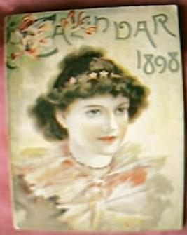 Lovely Little Victorian Calendar Booklet for 1898 Lovely Little Victorian Calendar Booklet for 1898