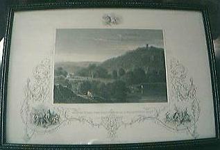 Antique American Engraving "Monte Video The Residence of D. Wadsworth Esq." Circa Early - Mid 1800's Antique American Engraving "Monte Video The Residence of D. Wadsworth Esq." Circa Early - Mid 1800's