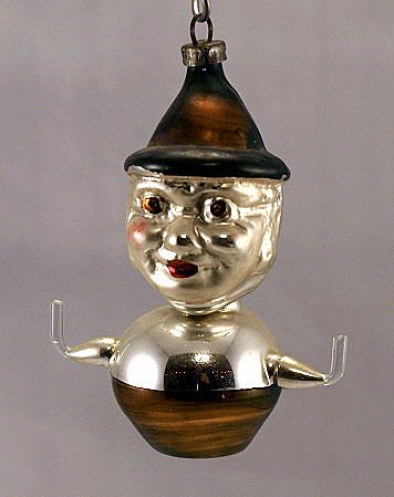 Early 1900s Hans Head Clown Annealed Christmas Ornament from ...