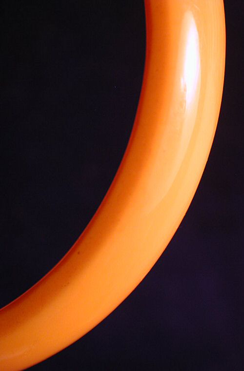 Vintage 40's Butterscotch Bakelite Domed Bangle Bracelet Vintage 40's Butterscotch Bakelite Domed Bangle Bracelet