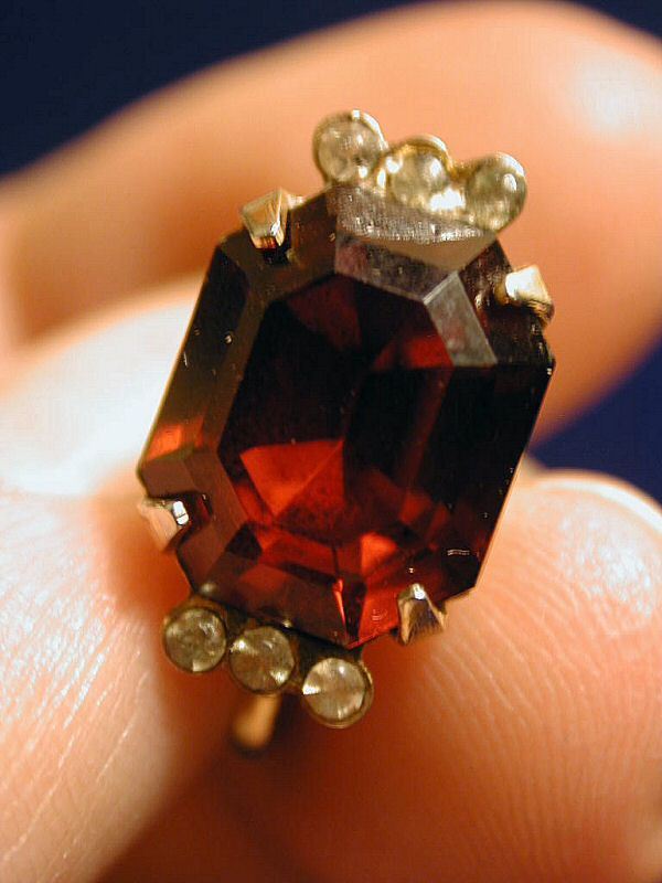 Coro 40's Red Emerald-Cut Glass Rhinestone Earrings Downton Abbey Coro 40's Red Emerald-Cut Glass Rhinestone Earrings Downton Abbey