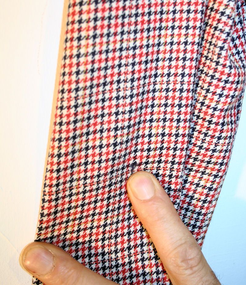 80's Burberry's Red Black Hounds Tooth Men's Jacket M 80's Burberry's Red Black Hounds Tooth Men's Jacket M