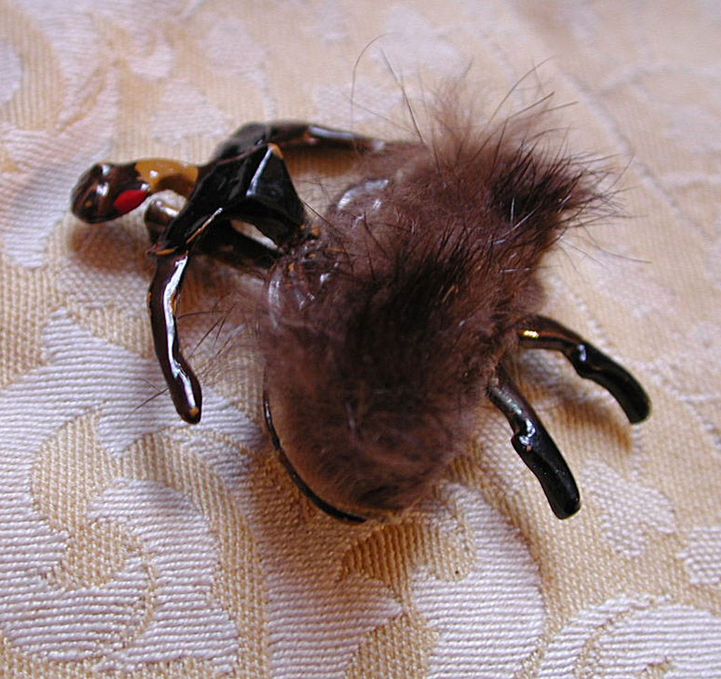 50's African American Ballerina Brooch with Real Mink Fur Skirt 50's African American Ballerina Brooch with Real Mink Fur Skirt
